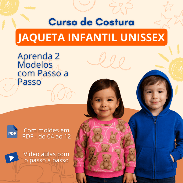 Jaqueta Infantil Unissex (2 moldes)