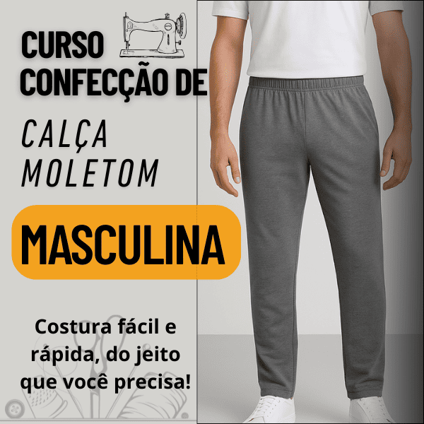 Calça Moletom Masculina