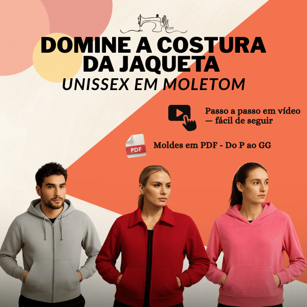 Jaqueta Unissex em Moletom