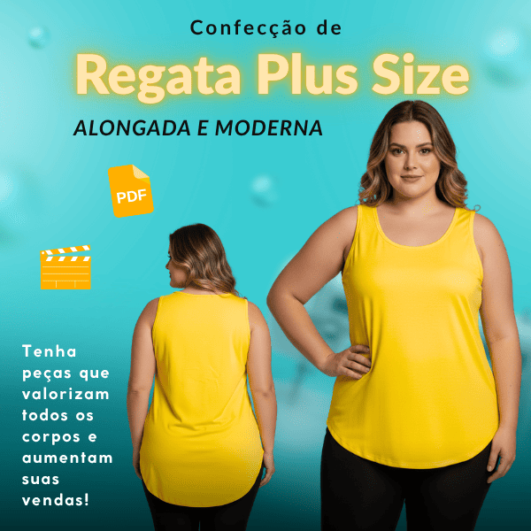 Regata Plus Size Alongada